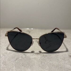 Alex Perry Gold Frame Black Lens Sunglasses